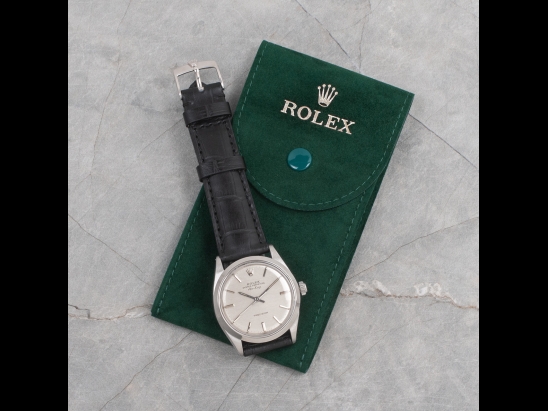 Rolex AirKing 34 Argento Silver Lining Dial 5500